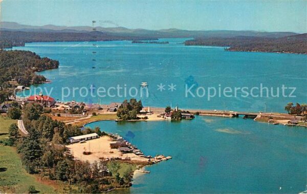 Naples Maine Lang Lake Fliegeraufnahme