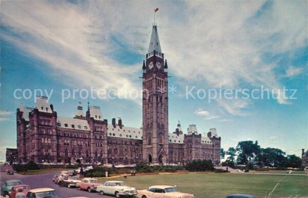 Ottawa Ontario Main Building Peace Tower Canadian Hous