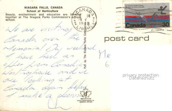 Niagara Falls Ontario School of Horticulture – Bild 2