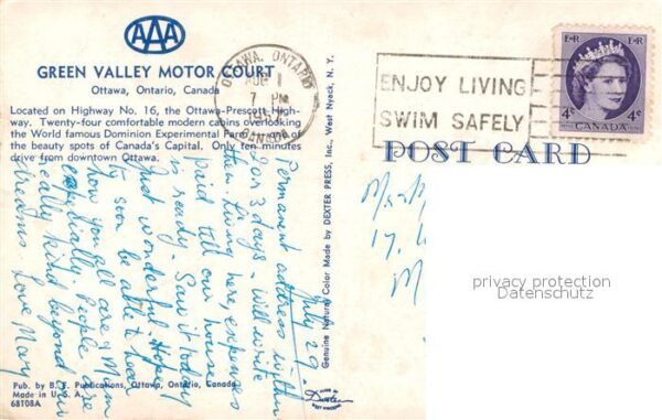 Ottawa Ontario Green Valley Motor Court – Bild 2