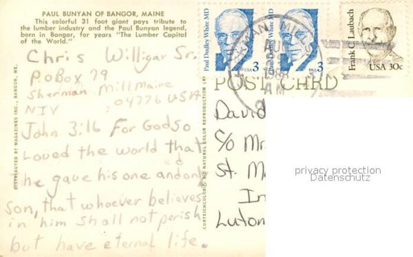 Bangor Maine Paul Bunyan – Bild 2
