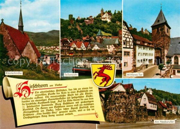 Hirschhorn Neckar Klosterkirche Neckarufer Mittleres Tor