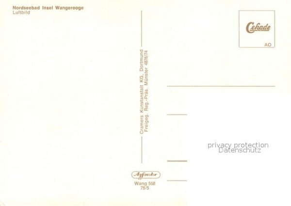 Wangerooge Nordseebad Fliegeraufnahme – Bild 2