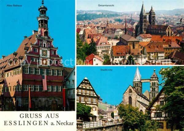 Esslingen Neckar Altes Rathaus Stadtkirche Panorama