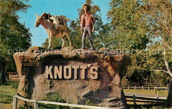 Buena Park Statue Pioneering Prospector Knott's Be