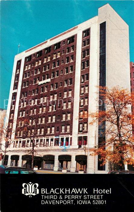 Davenport Iowa Blackhawk Hotel