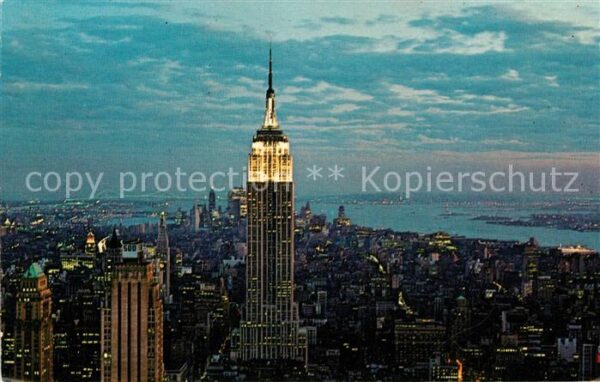 New York City Empire State Building at night