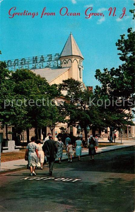 Ocean Grove Street scene Ocean Grove Auditorium