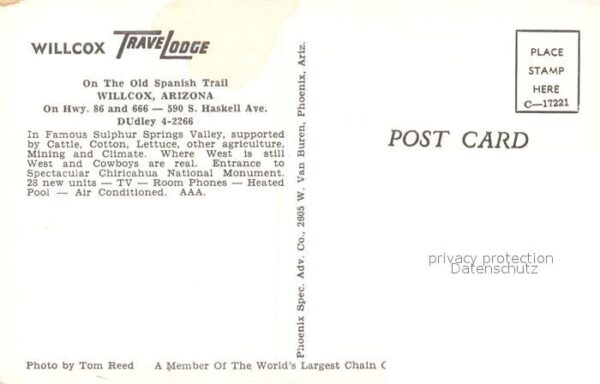 Willcox Travel Lodge Motel on the old Spanish T – Bild 2