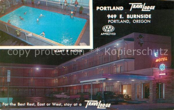 Portland Oregon Travel Lodge Motel swimming pool
