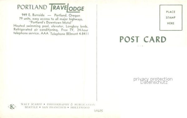 Portland Oregon Travel Lodge Motel swimming pool – Bild 2