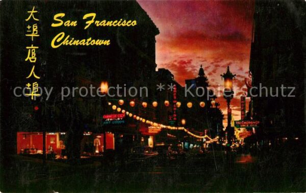 San Francisco California A night in exotic Chinatown