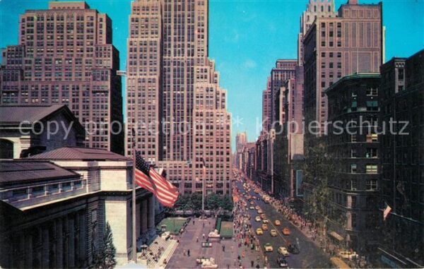 New York City Looking up Fifth Avenue from New York P