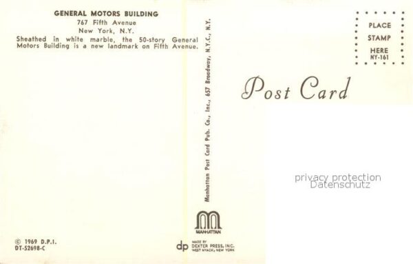 New York City General Motors Building Fifth Avenue Sk – Bild 2