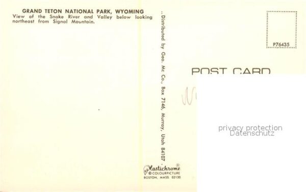 Wyoming US-State Grand Teton National Park Snake River V – Bild 2