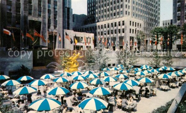 Manhattan New York Rockefeller Center and Lower Plaza RCA