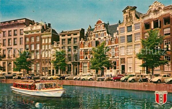 Amsterdam Niederlande Herengracht Rundfahrtboot