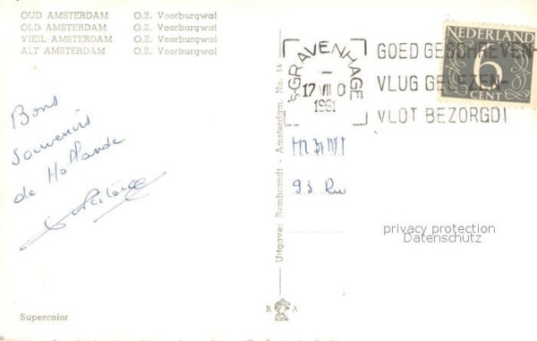 Oud Amsterdam O. Z. Voorburgwal – Bild 2