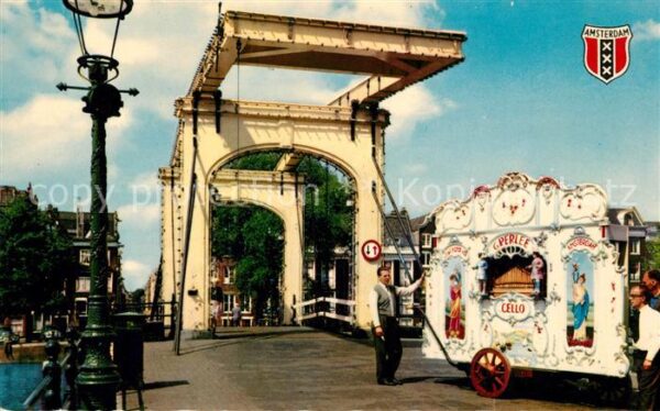 Amsterdam Niederlande Draaiorgel Drehorgel Brücke