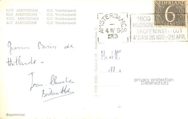 Oud Amsterdam O.Z. Voorburgwal Gracht – Bild 2