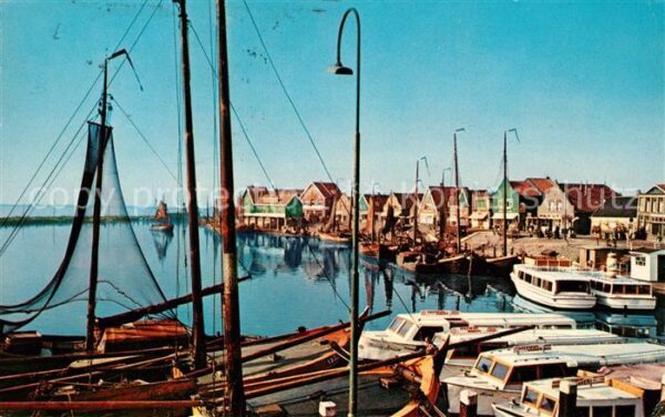 Volendam Hafen Fischerboote Motorboote