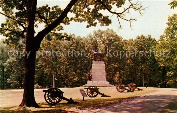 Gettysburg Pennsylvania Virginia State Monument Statue of Gener