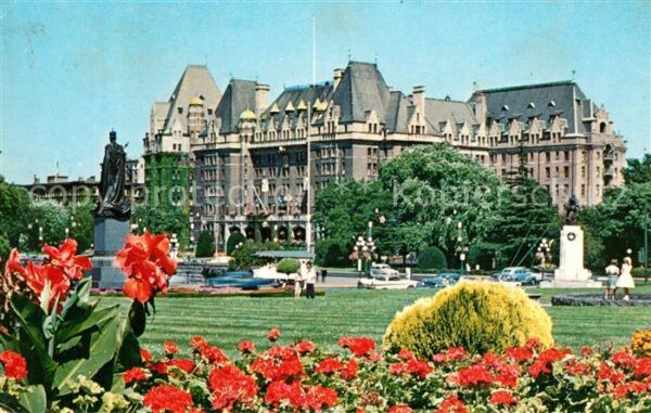 Victoria British Columbia Empress Hotel Monument