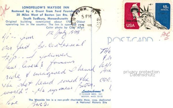 Sudbury Massachusetts Longfellow's Wayside Inn Hotel – Bild 2