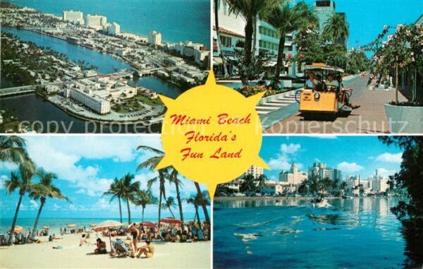 Miami Beach Florida's Fun Land Highlights Beach Wat