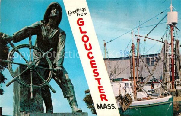 Gloucester Massachusetts Fisherman's Permanent Memorial Wharf Fi