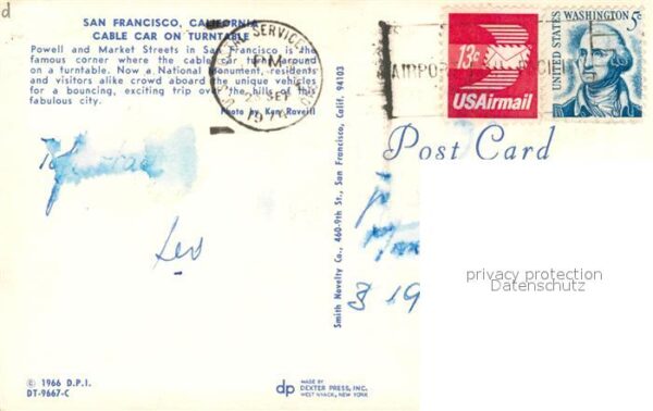 San Francisco California Cable Car on turntable – Bild 2