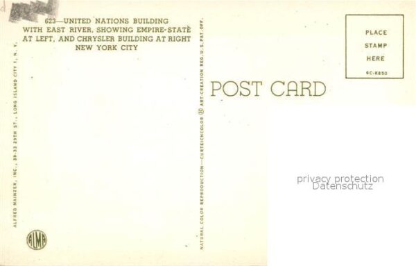 New York City United Nations Building East River Empi – Bild 2