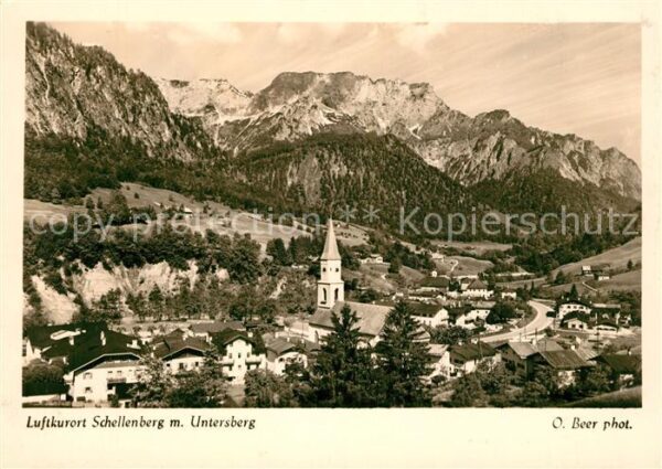 Schellenberg Marktschellenberg Panorama Luftkurort mit Untersberg Berc