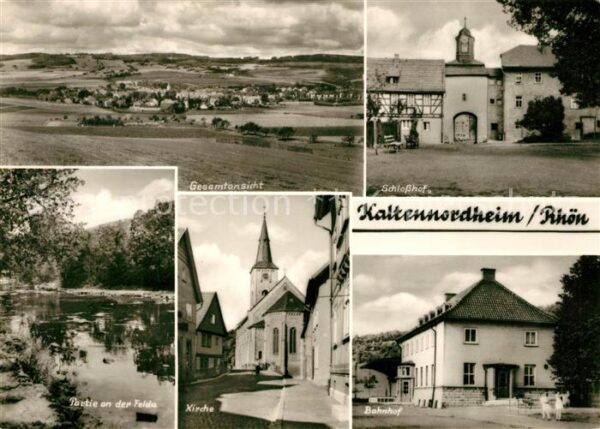 Kaltennordheim Landschaftspanorama Rhön Schlosshof Bah