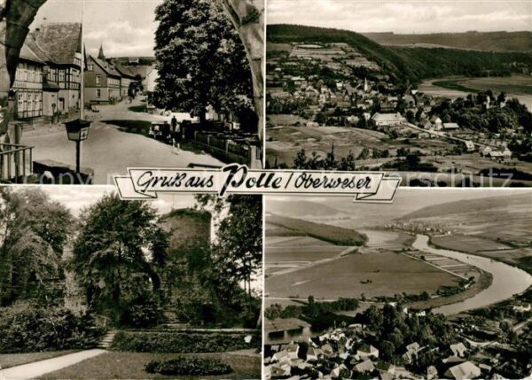 Polle Oberweser Hotel Zur Burg Turm Fliegeraufnahme
