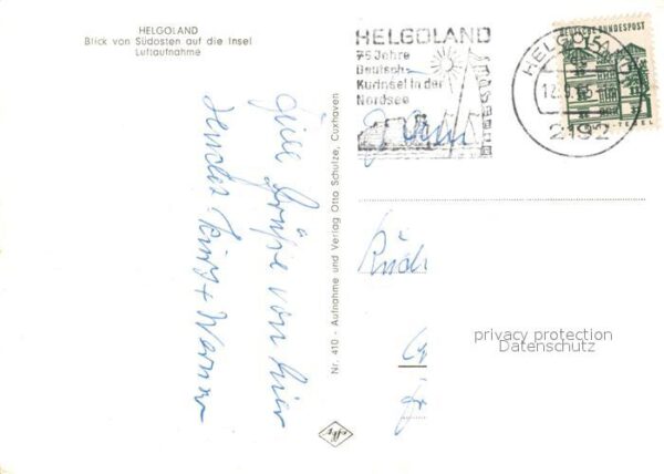 Helgoland Nordseeinsel von Südosten Fliegeraufnah – Bild 2