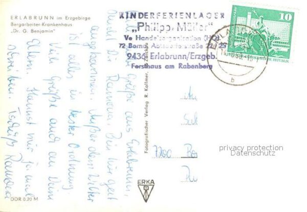 Erlabrunn Erzgebirge Bergarbeiter Krankenhaus Dr Benjamin – Bild 2