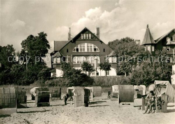Bansin Ostseebad FDGB Erholungsheim Seehof Strand Strand