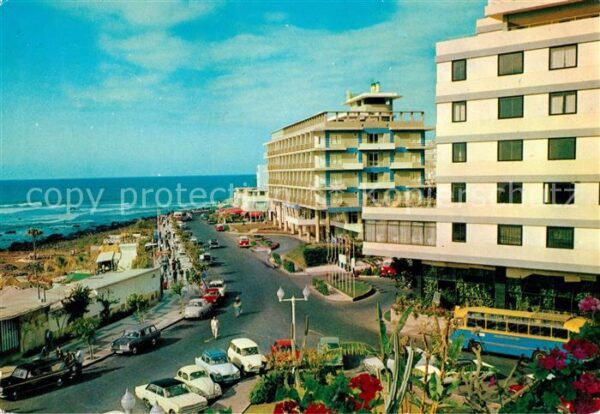 Puerto de la Cruz Paseo de Colon con los grandes Hoteles