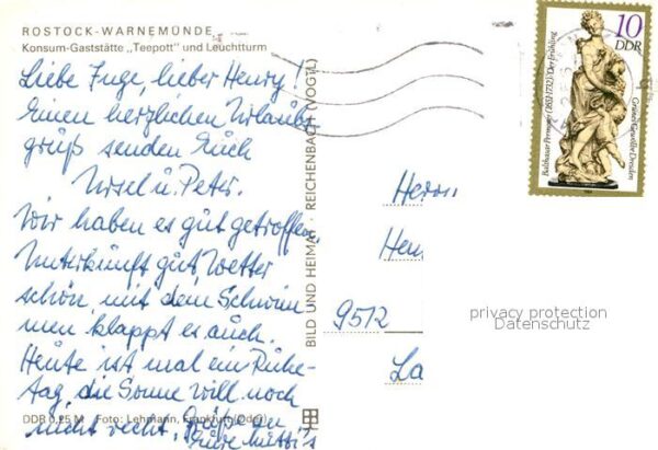 Warnemuende Ostseebad Konsum Gaststätte Teepott und Leuchttur – Bild 2