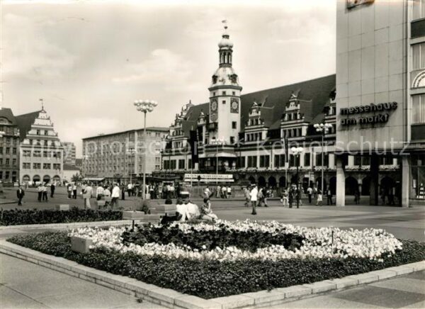 Leipzig Markt und Altes Rathaus Messehaus