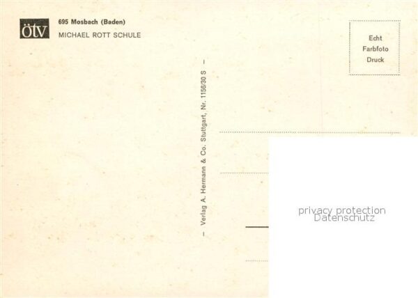 Mosbach Baden Michael Rott Schule – Bild 2