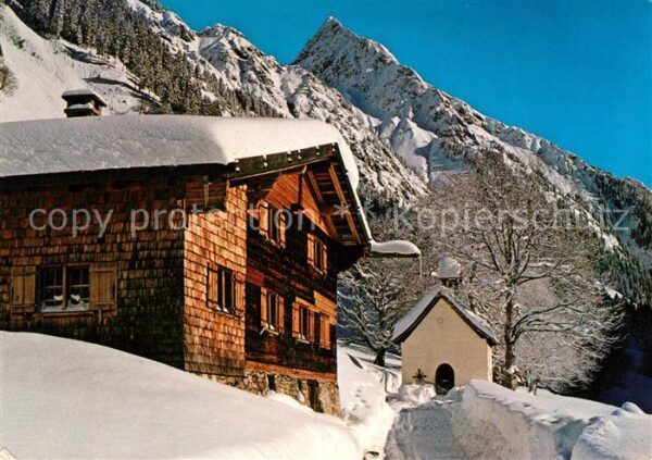 Gerstruben Bergdorf mit Blick zum Höfats Allgäuer