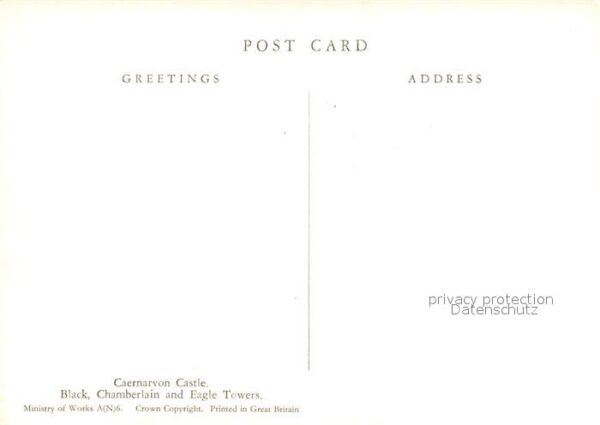 Caernarvon Castle Black Chamberlain and Eagle Towe – Bild 2