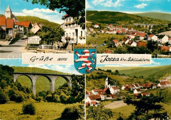 Jossa Schluechtern Ortsmotiv Landschaftspanorama Viadukt W