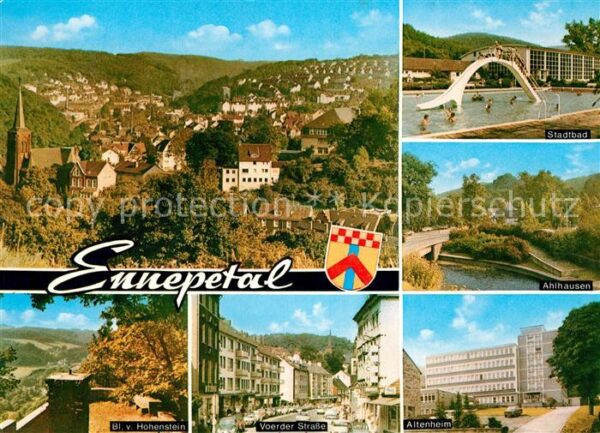 Ennepetal Stadtpanorama Stadtbad Ahlhausen Altenh