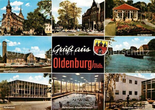 Oldenburg Niedersachsen Schloss Post Schlosspark Hauptbahnhof C