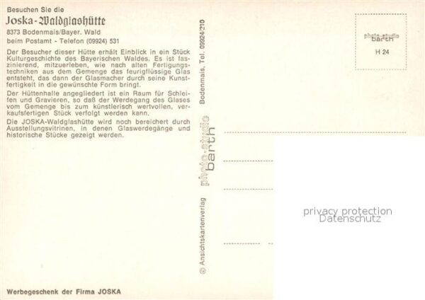 Bodenmais Joska Waldglashütte – Bild 2