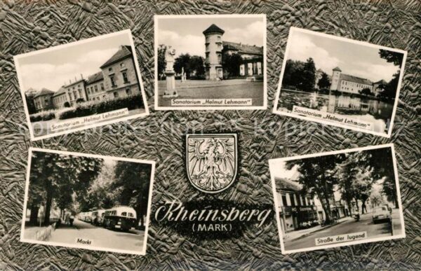 Rheinsberg Strassse der Jugend Markt Sanatorium He