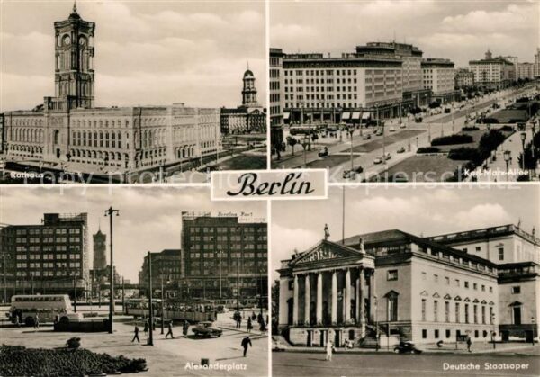 Berlin Rathaus Alexanderplatz Karl-Marx-Allee